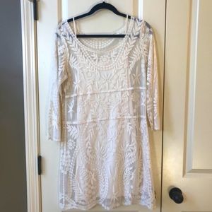 EUC Express Lace dress and matching slip